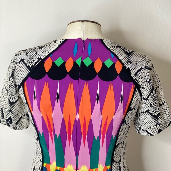 NANETTE LAPORE Geometric Snake Silk Sheath Dress - Picture 4 of 6